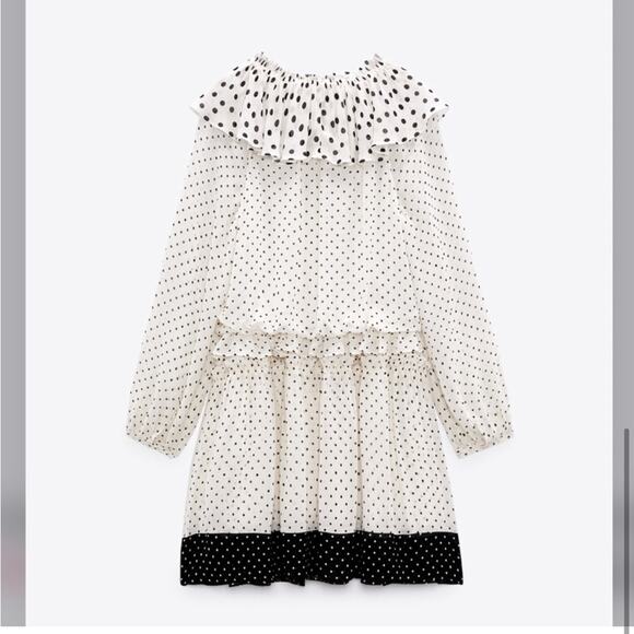 Zara Studio POLKA DOT MINI DRESS LIMITED EDITION - Picture 7 of 7